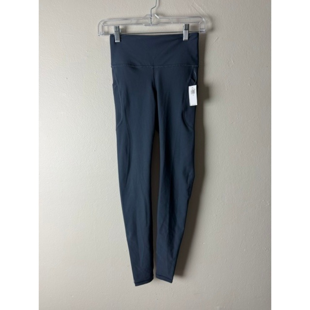 Old Navy Active PowerPress High-Rise Side-Pocket Leggings Navy Blue XS 751138